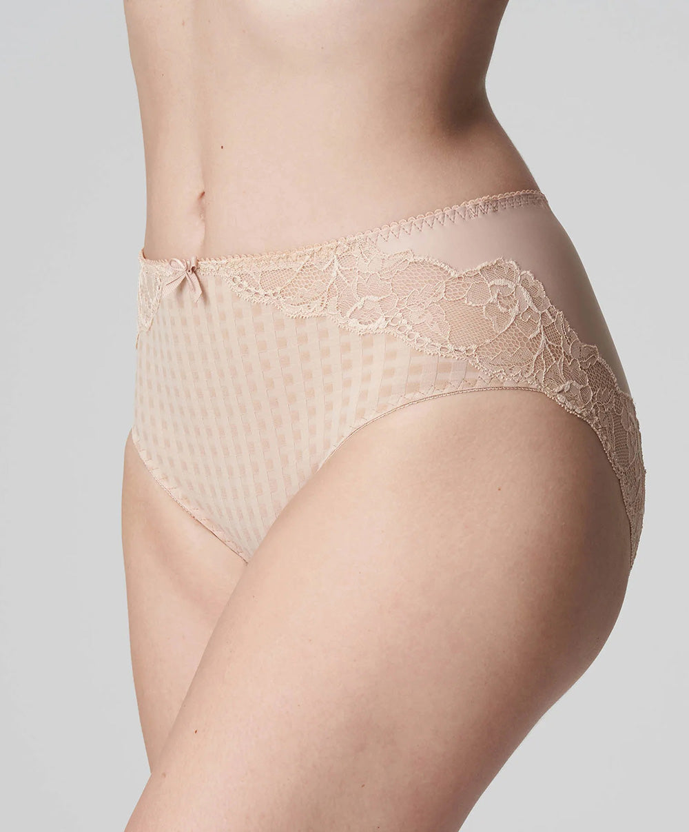 Culotte taille haute dentelle PrimaDonna Madison café latte 0562126-CAL