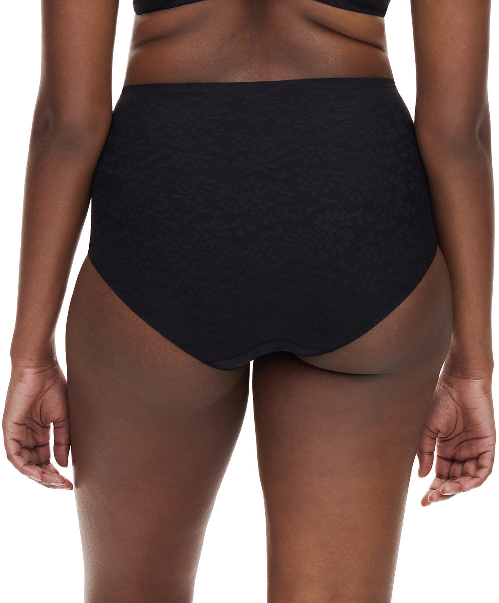 Culotte taille haute sculptante invisible Chantelle Comfort Chic noir C18JC5-011