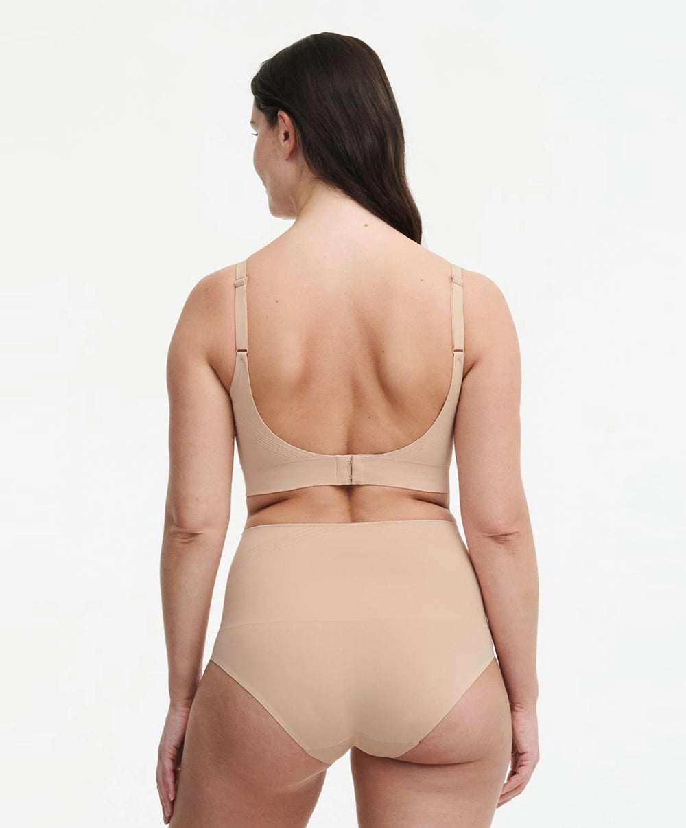Culotte taille haute sculptante invisible Chantelle Smooth Comfort clay nude C10U70-00Q