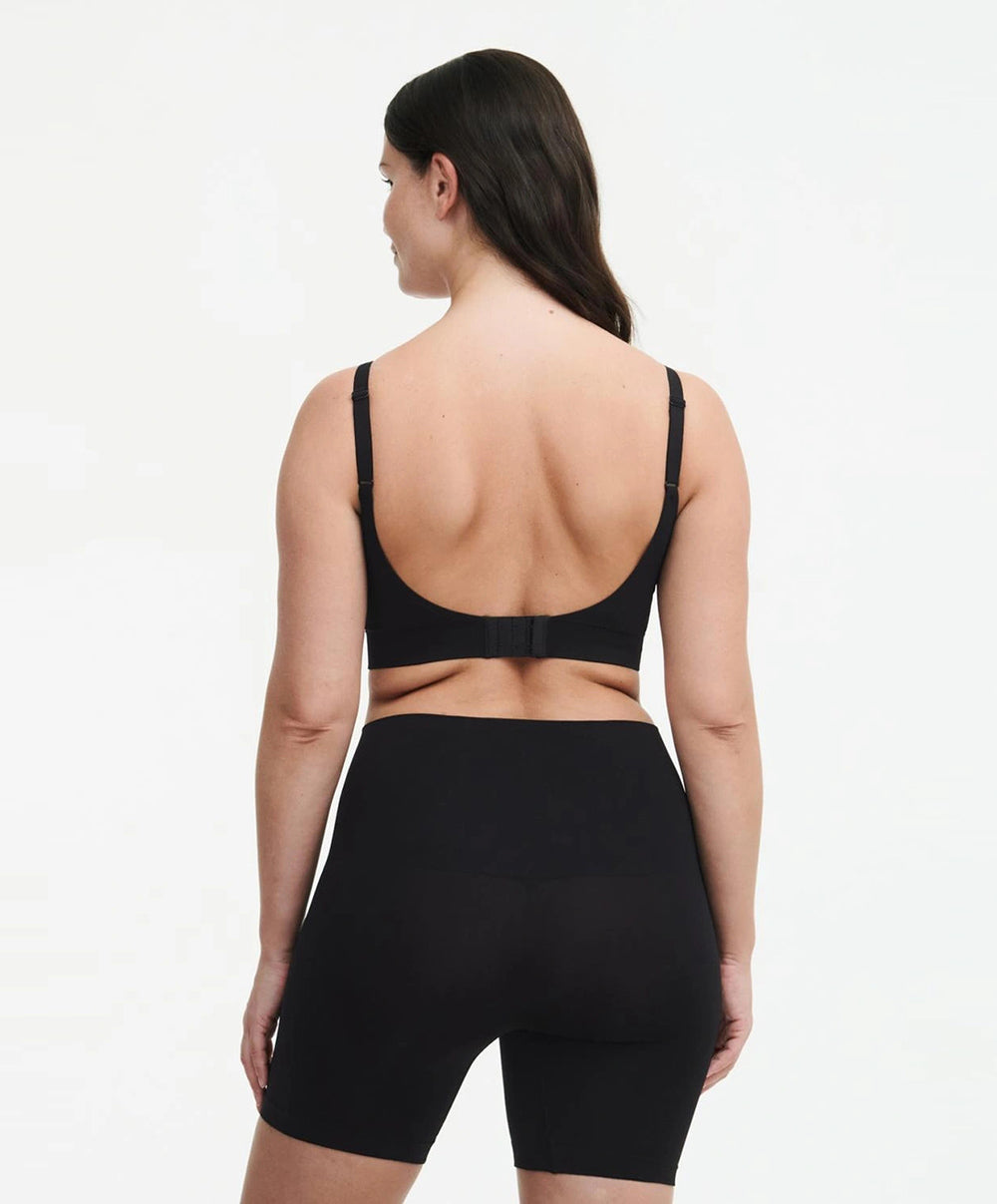 Cycliste taille haute sculptant invisible Chantelle Smooth Comfort noir C10U40-011