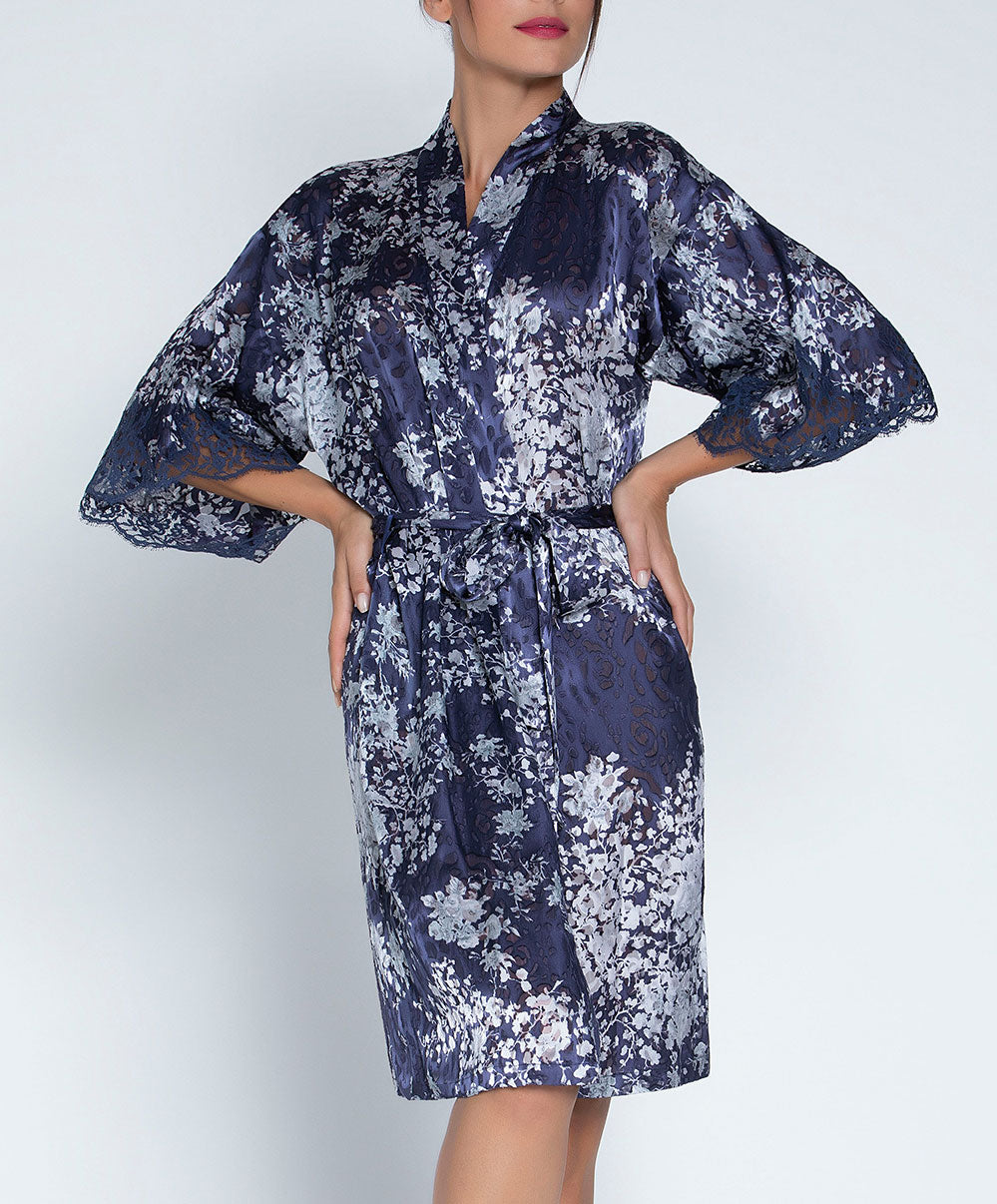 Déshabillé Lise Charmel Déesse en Glam marine argent ALH2015-MA