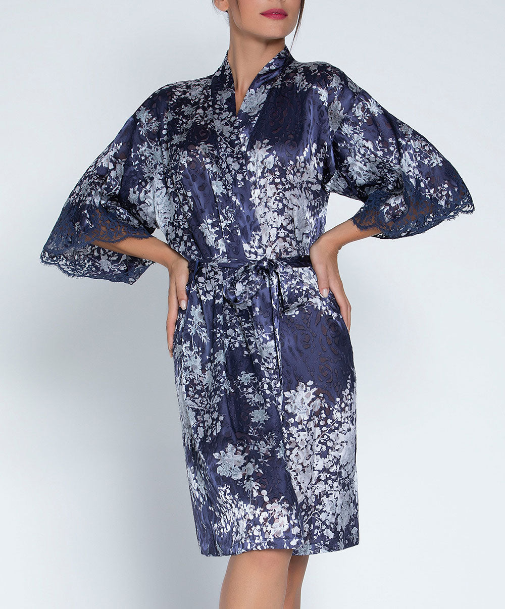 Déshabillé Lise Charmel Déesse en Glam marine argent ALH2015-MA