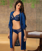 Déshabillé Lise Charmel Dressing Floral bleu ALC2088-DB