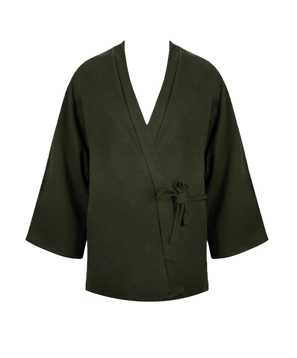 Déshabillé court Antigel de Lise Charmel Tressage Graphic éclat aventure kaki ELC1937-EA