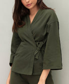 Déshabillé court Antigel de Lise Charmel Tressage Graphic éclat aventure kaki ELC1937-EA