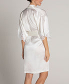 Déshabillé en soie Lise Charmel Splendeur soie écru nacre ALC2080-EN