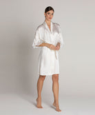 Déshabillé en soie Lise Charmel Splendeur soie écru nacre ALC2080-EN