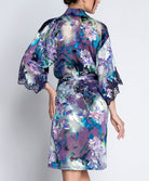 Déshabillé en soie et viscose Lise Charmel Déesse Désirs mauve ALH2077-MD