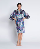 Déshabillé en soie et viscose Lise Charmel Déesse Désirs mauve ALH2077-MD