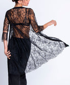 Déshabillé sexy ajouré Lise Charmel Adorable en Sexy noir ALH2085-NO