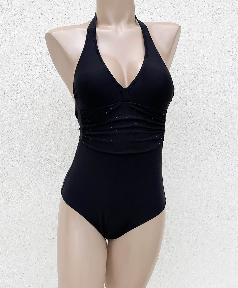 Maillot de bain une pièce dos nu sexy La Costa Antigel noir Antigel Bain EBA9290-NO dos