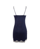 Nuisette fines bretelles Antigel de Lise Charmel Simply Perfect bleu chiné ENA1406-BN