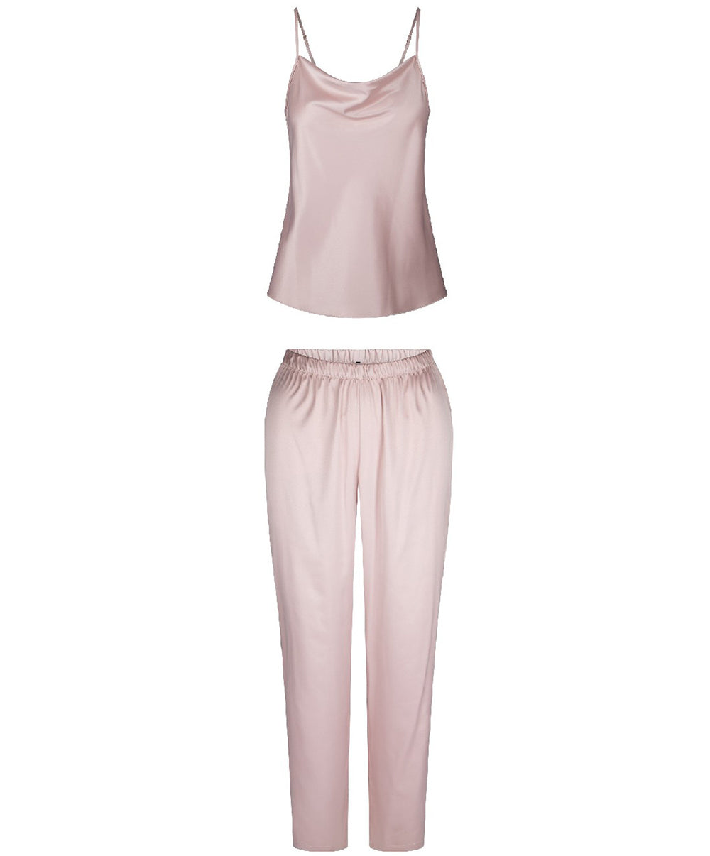 Ensemble débardeur et pantalon satiné "Rose Smoke" Lingadore Lingadore nightwear 7622-298-ROSM