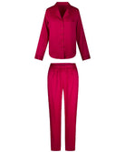 Ensemble pyjama chemise et pantalon satinés rouge cerise Lingadore Lingadore nightwear 7624-164-CERI