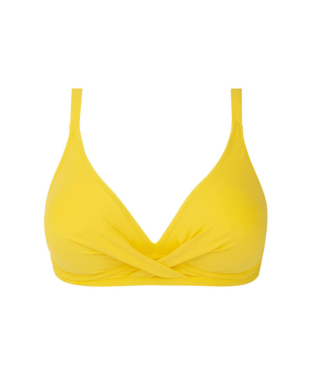Maillot de bain triangle souple à armatures La Chiquissima jaune Antigel Bain FBB3314-MS 100