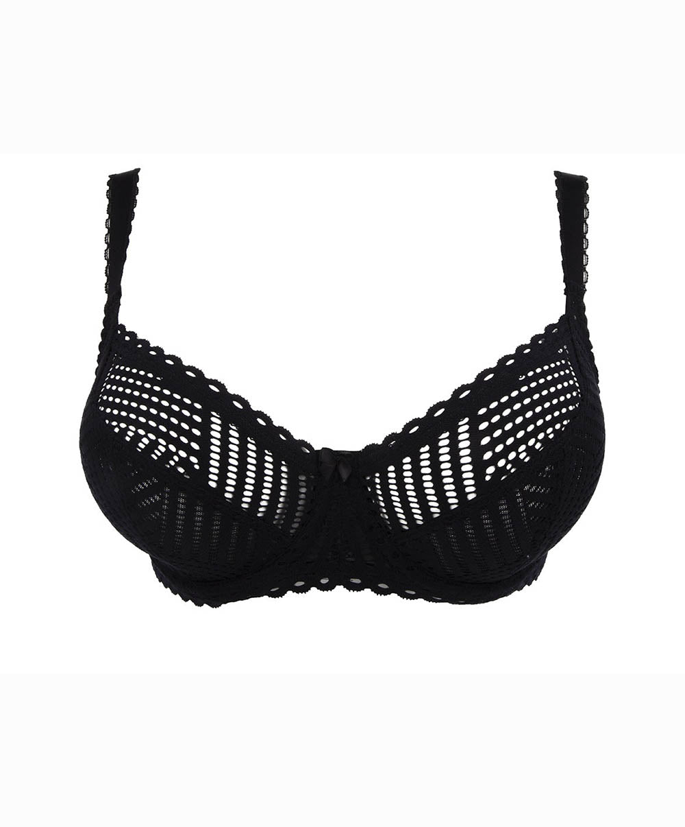 Soutien-gorge corbeille bonnets profonds "Fitting" Antigel de Lise Charmel Tressage Graphic noir FCC2837-TN