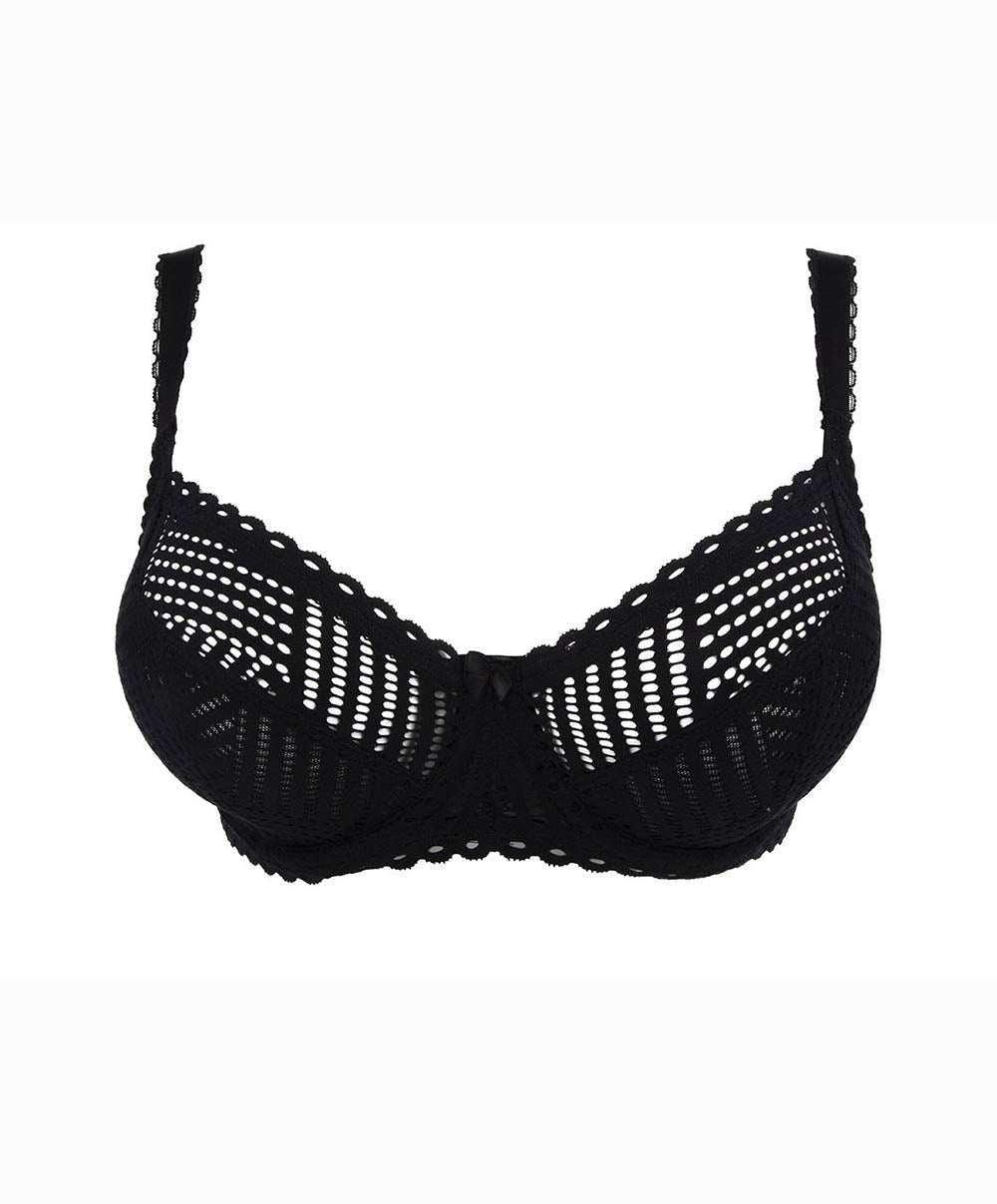 Soutien-gorge corbeille bonnets profonds "Fitting" Antigel de Lise Charmel Tressage Graphic noir FCC2837-TN