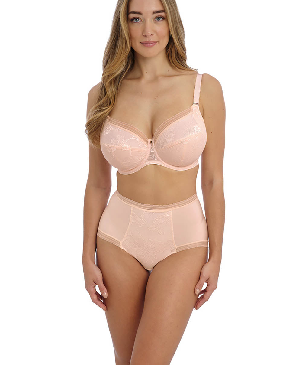 Culotte taille haute avec dentelle Fantasie Fusion lace Noir FL102352-BLH