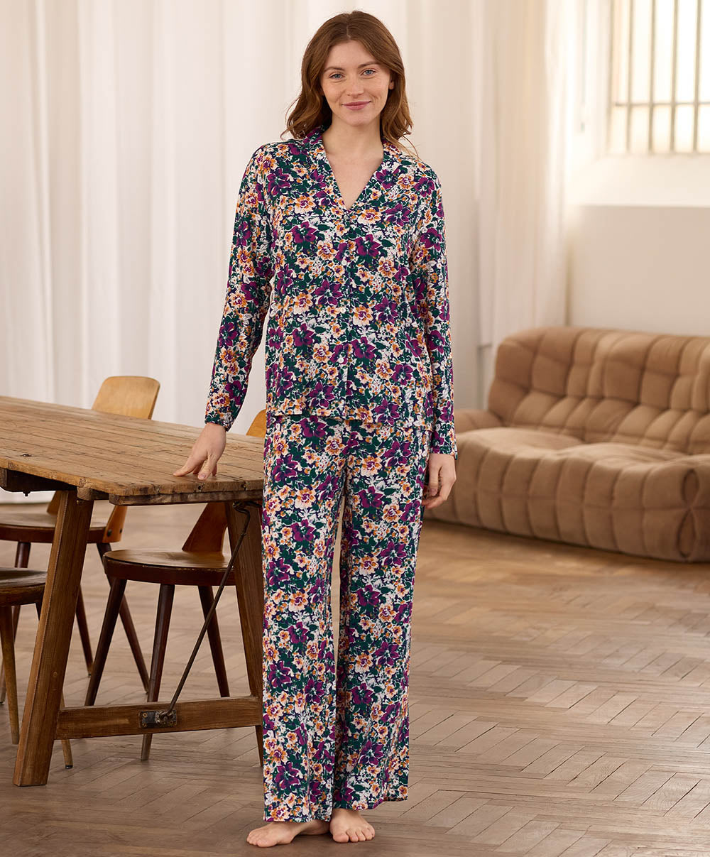 Pyjama à fleurs ABBY Teccia H24-TE-ABBY-PY-555