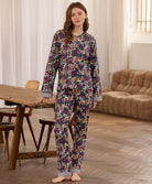 Pyjama à fleurs interlock ABBY Teccia H24-TE-ABBY-PYK-555