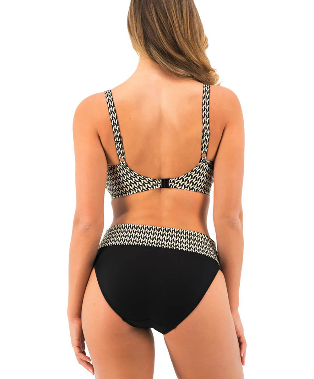 Haut de maillot de bain couvrant avec armatures Fantasie swim Koh lipe Black and cream FS504605-LAC