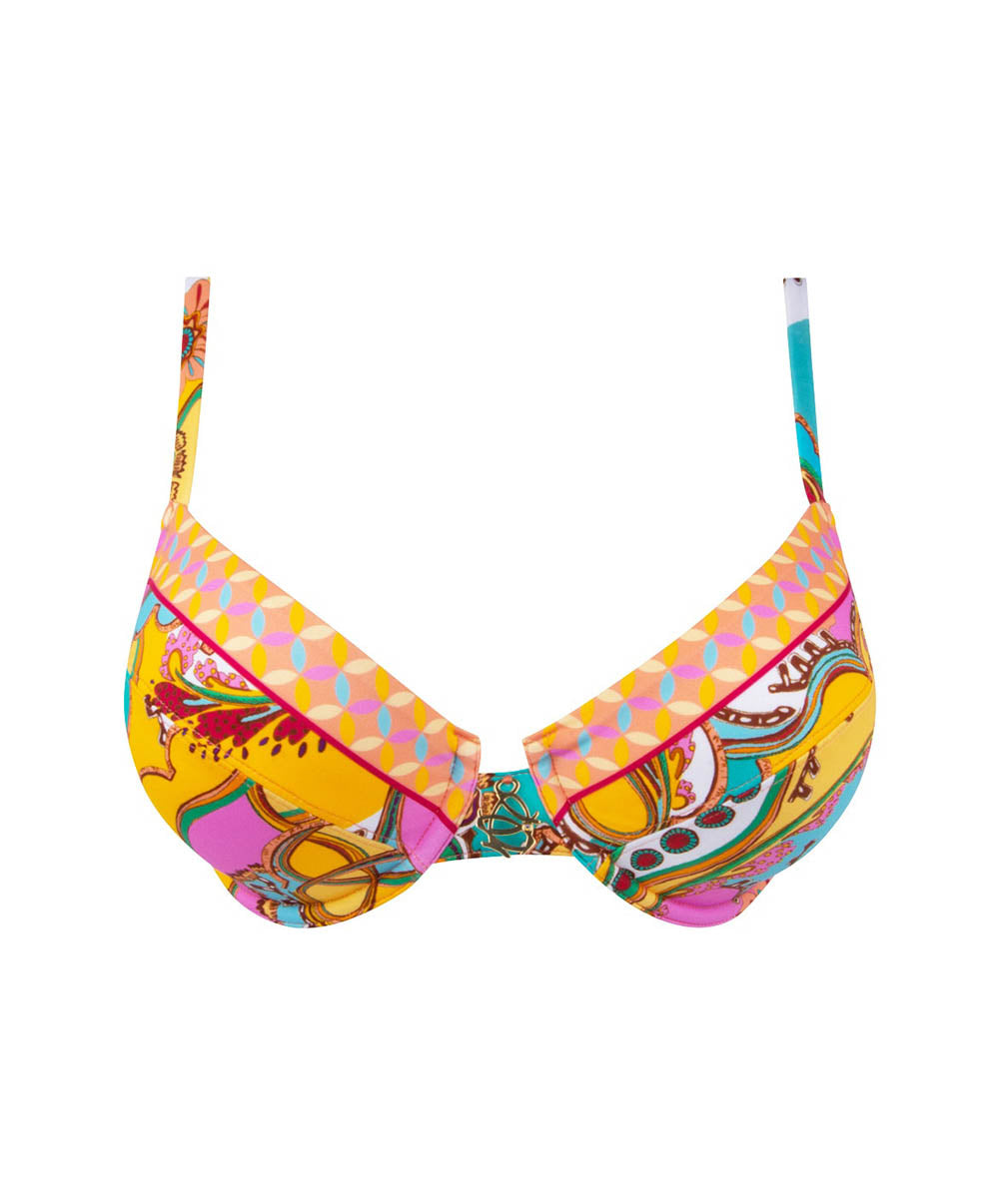 Maillot de bain avec armatures Lise Charmel bain Soleil floral Curcuma ABB6046-CS