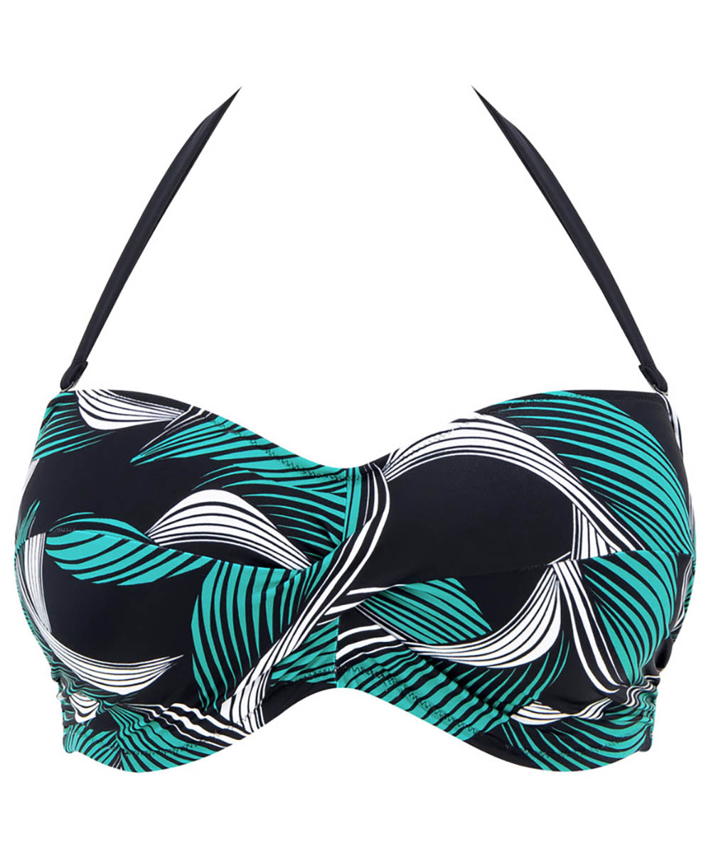 Haut de maillot de bain bandeau twisté Fantasie swim Saint lucia Black FS504409-BLK