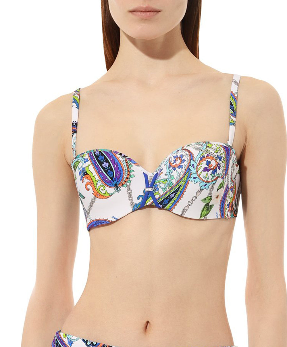 Haut de maillot de bain bandeau brassière Lise Charmel bain Odyssée Cashmer bleu ABB5063-BC