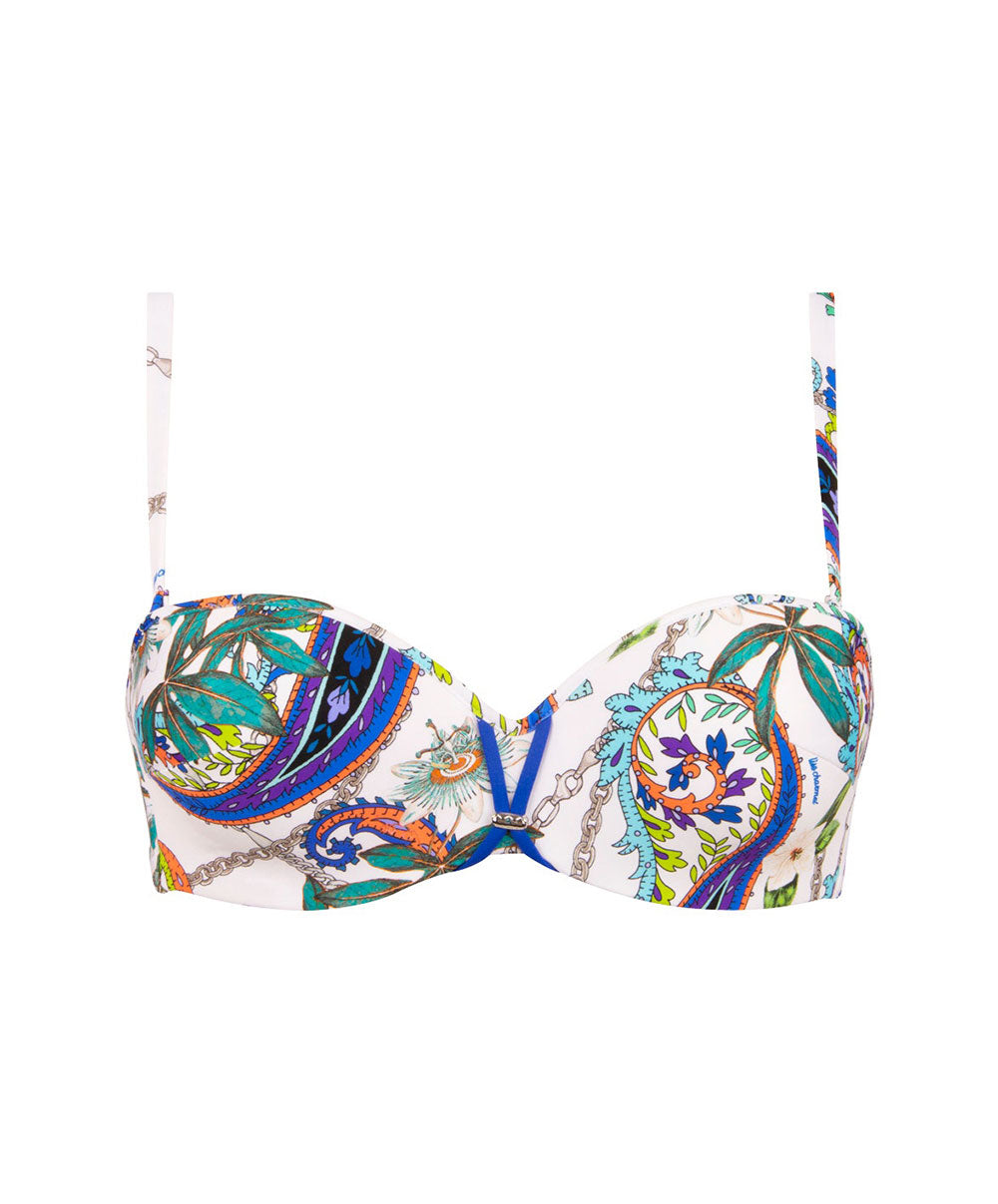 Haut de maillot de bain bandeau brassière Lise Charmel bain Odyssée Cashmer bleu ABB5063-BC