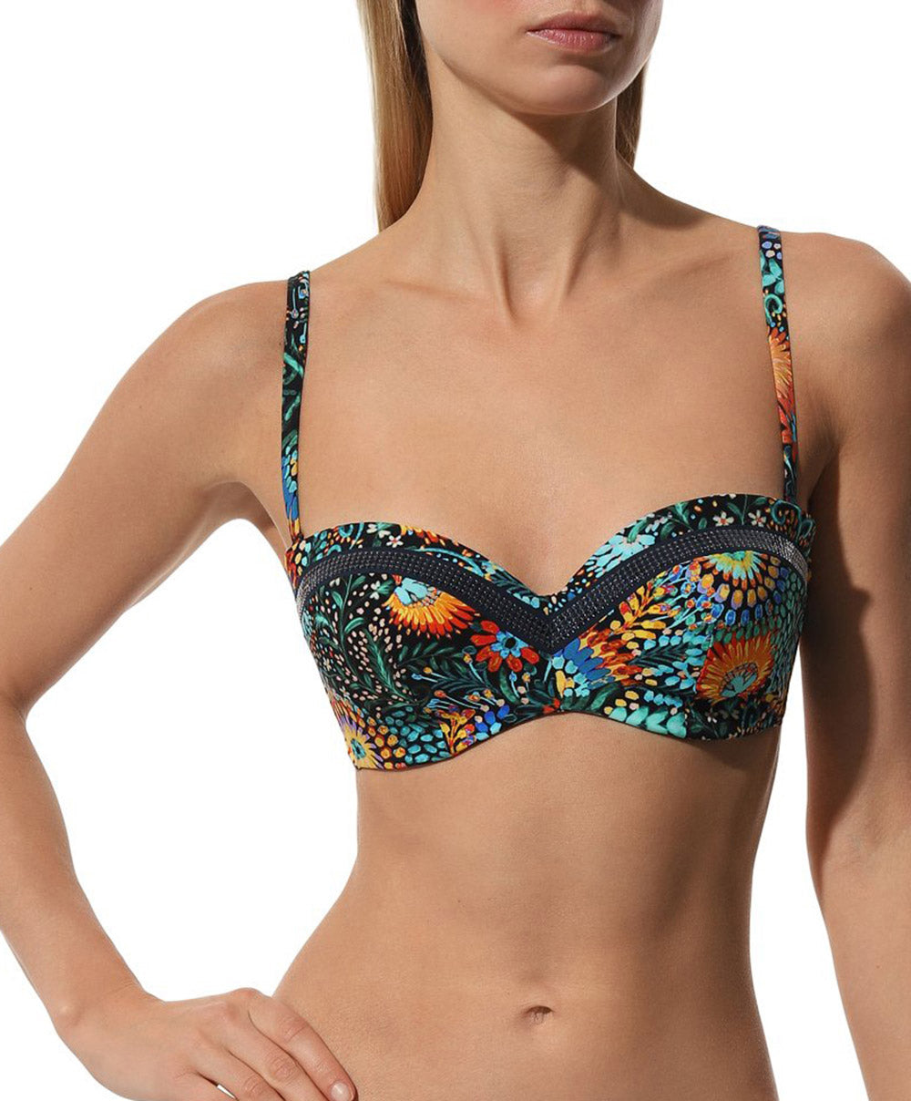 Haut de maillot de bain bandeau brassière Lise Charmel bain Beauté Cosmique multicolore ABB5072-CC