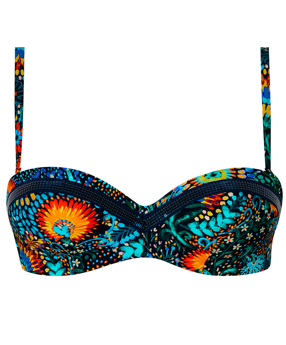 Haut de maillot de bain bandeau brassière Lise Charmel bain Beauté Cosmique multicolore ABB5072-CC