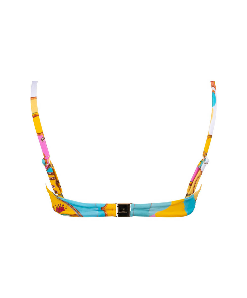 Maillot de bain bandeau brassière Lise Charmel bain Soleil floral Curcuma ABB5046-CS