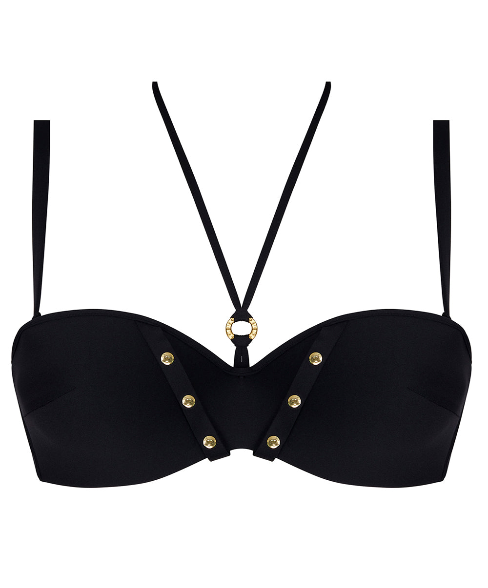 Haut de maillot de bain bandeau brassière Lise Charmel bain Éclat Rock noir ABB5070-NO