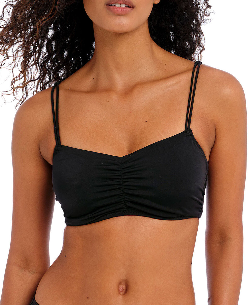 Haut de maillot de bain brassière souple Jewel Cove plain black Freya swim AS7239-PLK