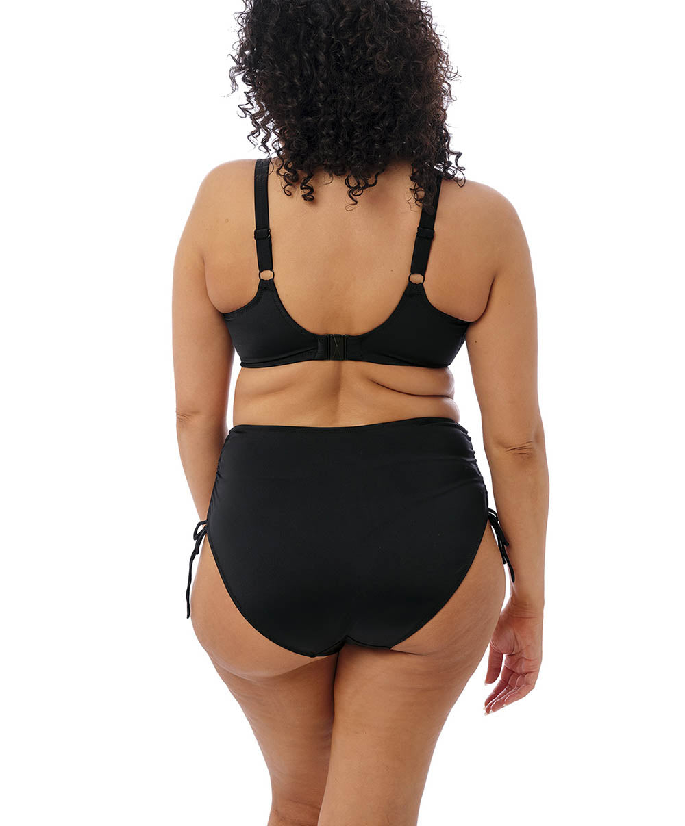Haut de maillot de bain plunge grande taille Elomi swim Plain sailing Black ES7284-BLK