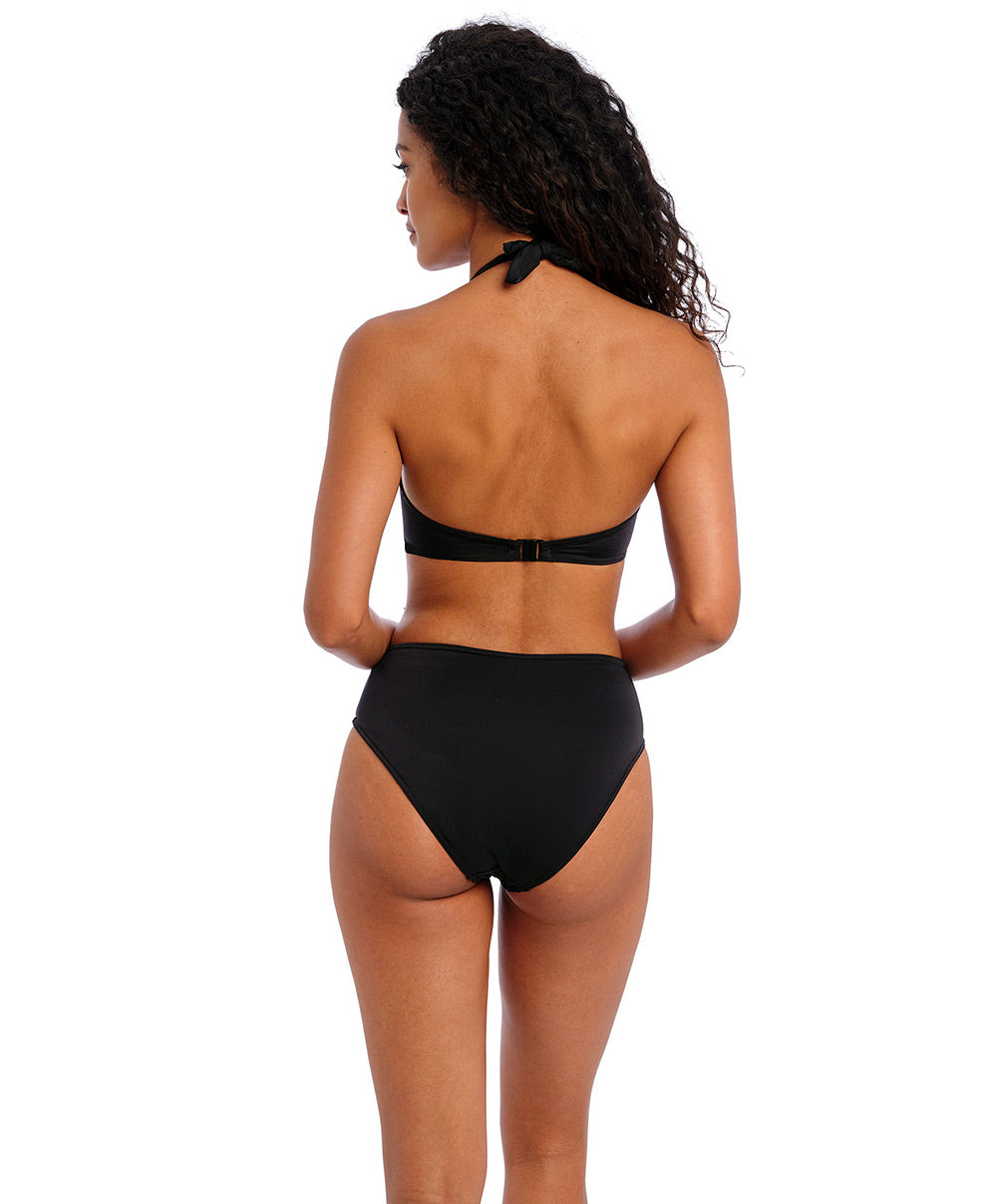 Haut de maillot triangle tour de cou à armatures noir Jewel Cove plain black Freya swim AS7232-PLK