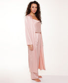 Kimono long satiné "Rose Smoke" Lingadore 7623-298-ROSM