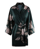 Kimono satiné sexy imprimé fleurs Lingadore 7621-17-PRINT