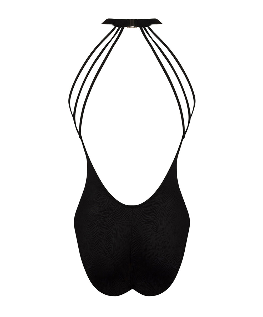 Maillot de bain 1 pièce sans armatures La Muse des Vagues noir Antigel Bain EBB9226-NO