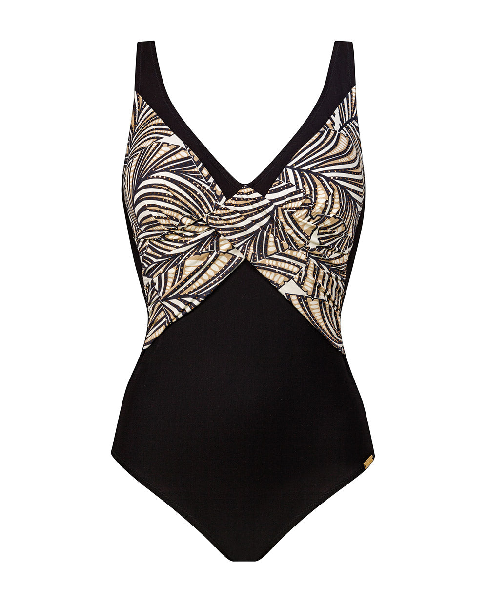 Maillot de bain 1 pièce gainant sans armatures Golden Reflection Charmline Swimwear sculptant CH-1712-558-536