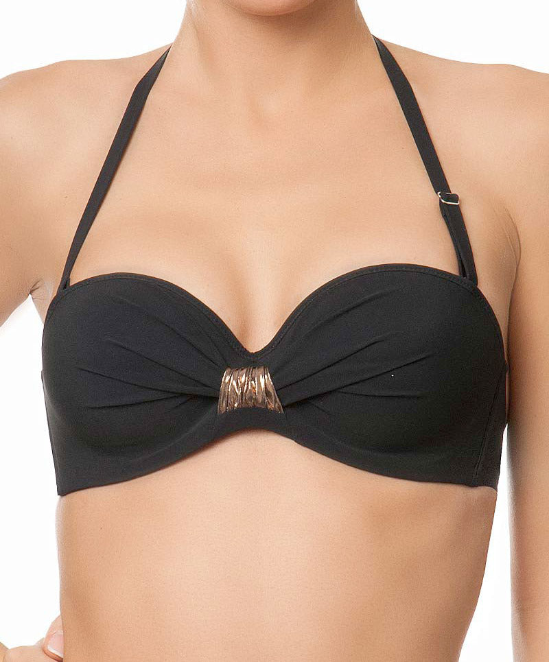 Maillot de bain bandeau La Smart Cherie Antigel de Lise Charmel Noir
