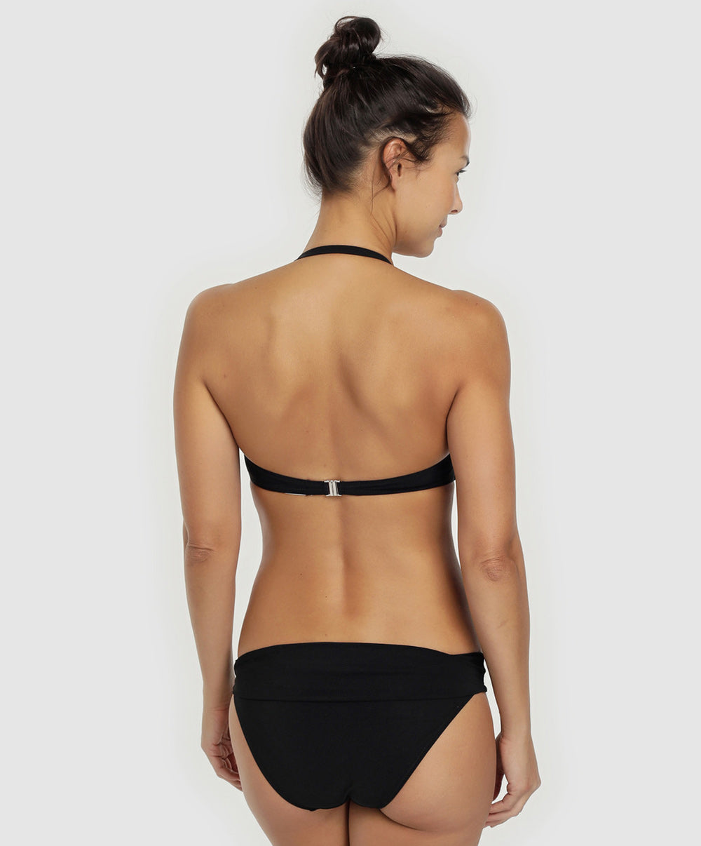 Maillot de bain bandeau La Smart Chérie noir jet set Antigel Bain EBA7119-NJ face