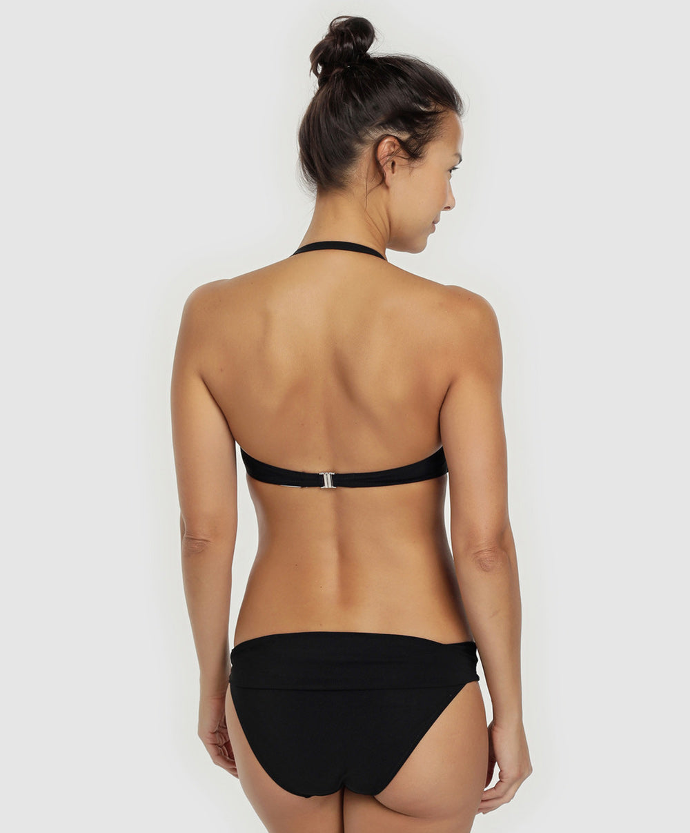 Maillot de bain bandeau La Smart Chérie noir jet set Antigel Bain EBA7119-NJ face
