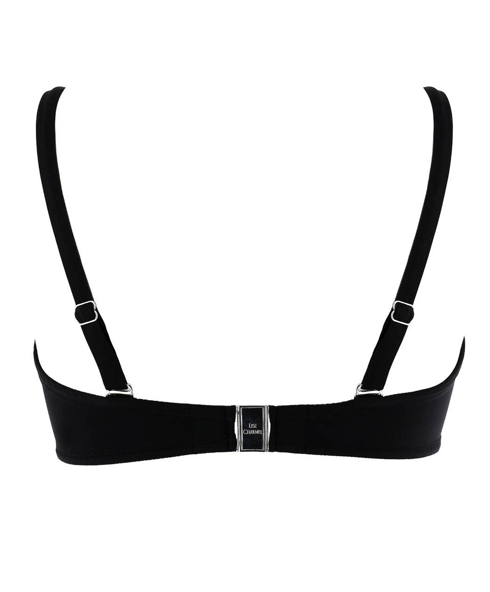 Maillot de bain grande taille bandeau Lise Charmel bain Ajourage Couture noir ABA7415-NO 7