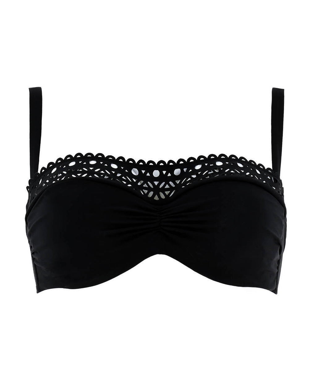 Maillot de bain grande taille bandeau Lise Charmel bain Ajourage Couture noir ABA7415-NO 6