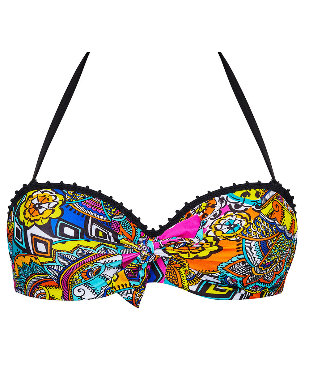 Maillot de bain bandeau coque La Nomade multicolore Antigel Bain EBB7157-EN