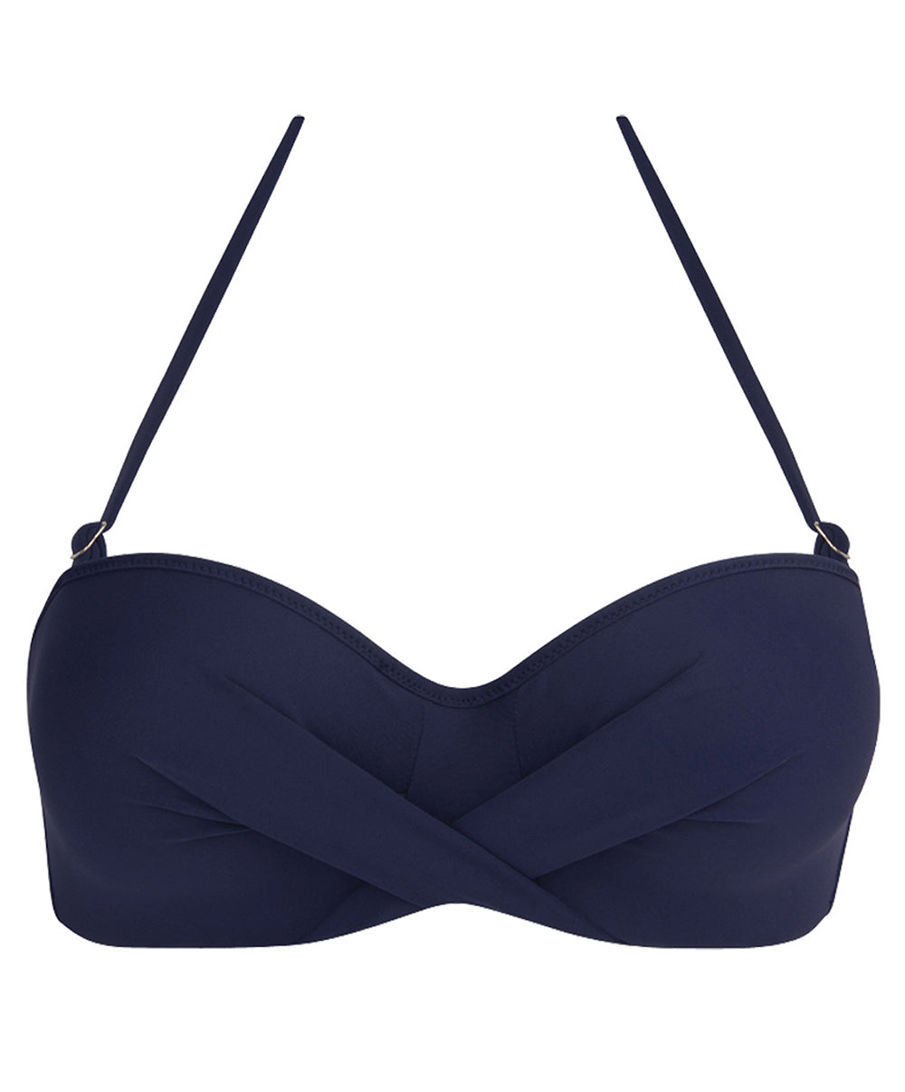 Maillot de bain bandeau coque La Chiquissima marine Antigel Bain EBB7114-MM 1