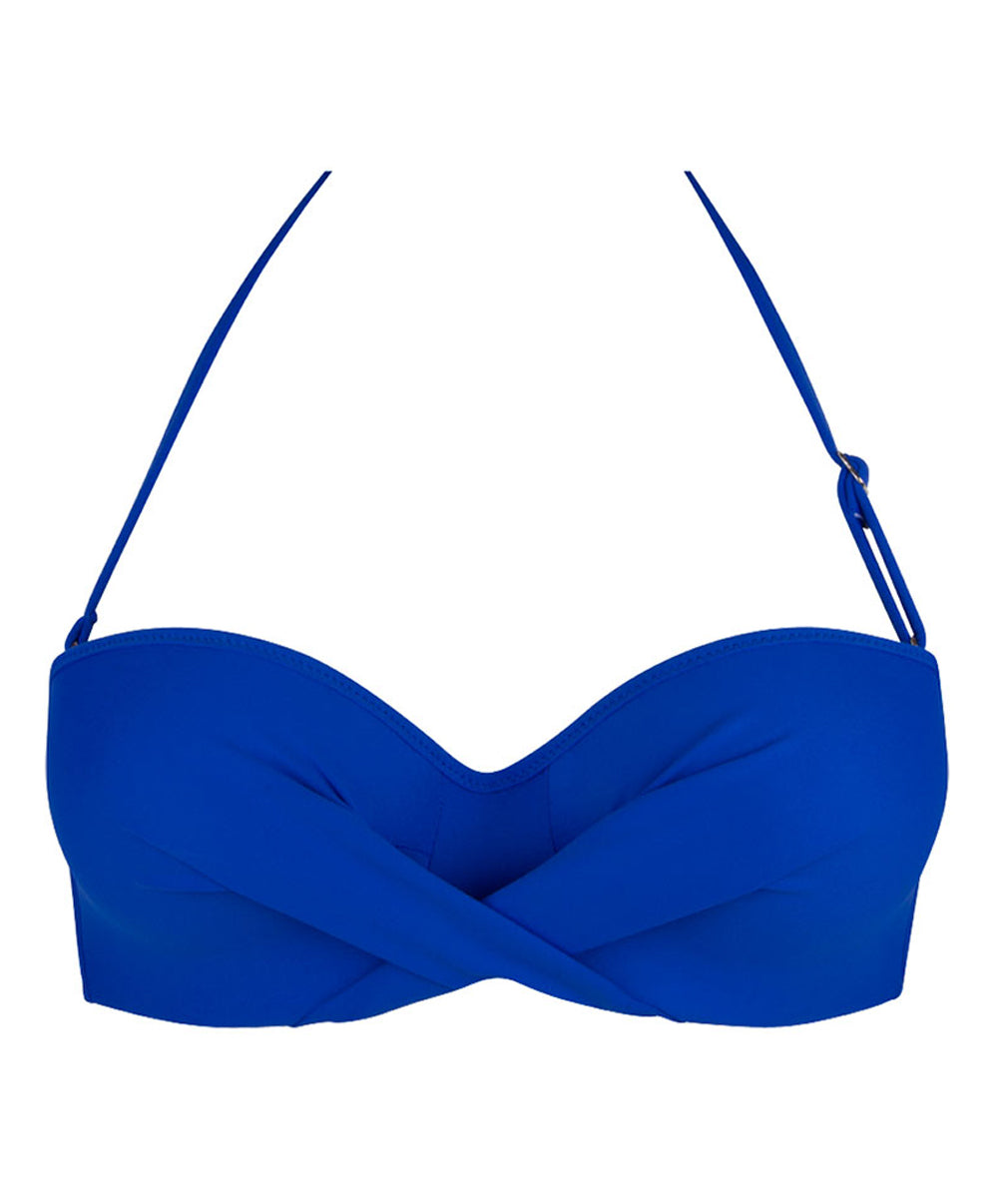 Maillot de bain bandeau coque La Chiquissima bleu electric Antigel Bain EBB7114-ME