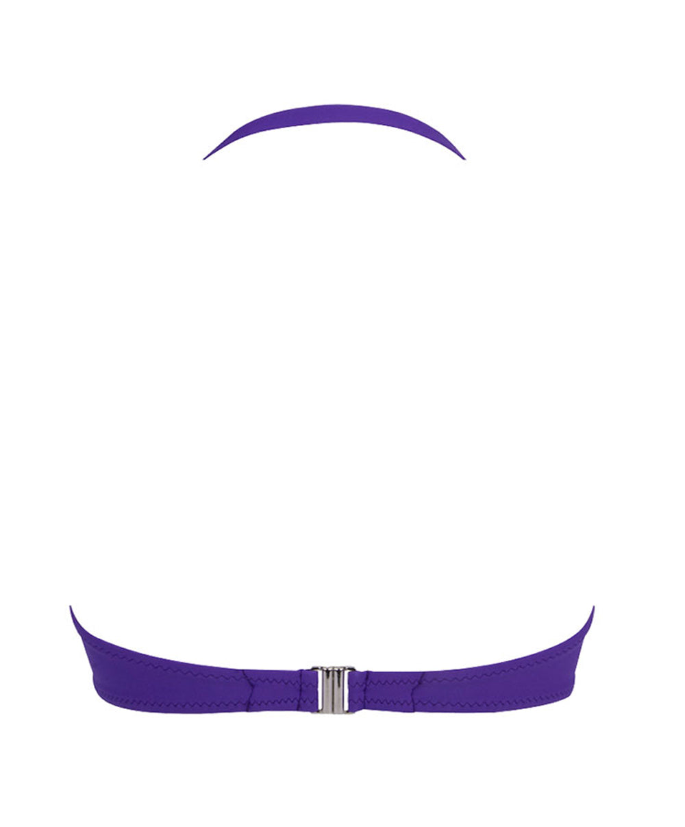Maillot de bain bandeau coque La Chiquissima purple Antigel Bain EBB7114-MP