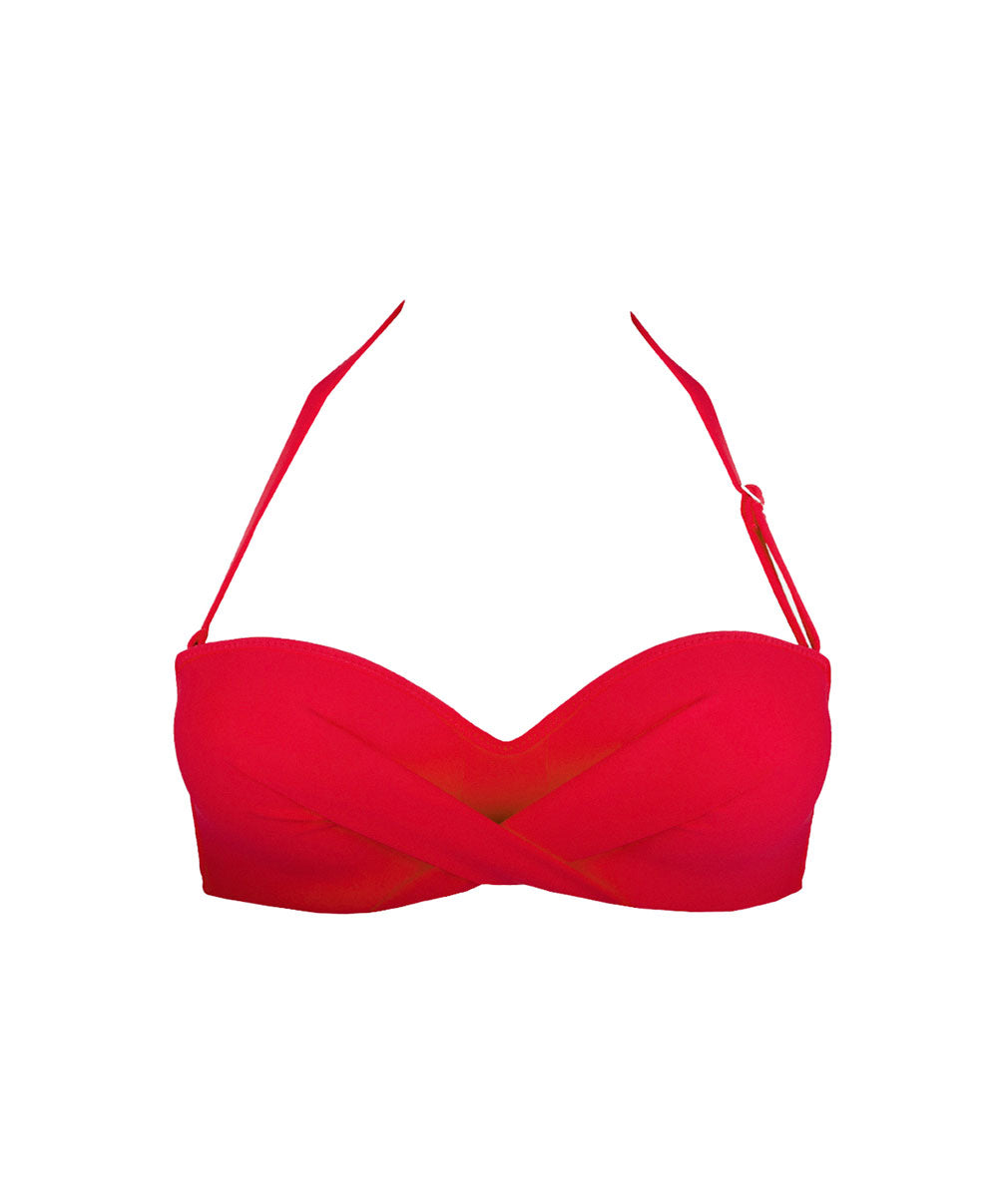 Maillot de bain bandeau coque La Chiquissima rouge Antigel Bain EBB7114-MR 10